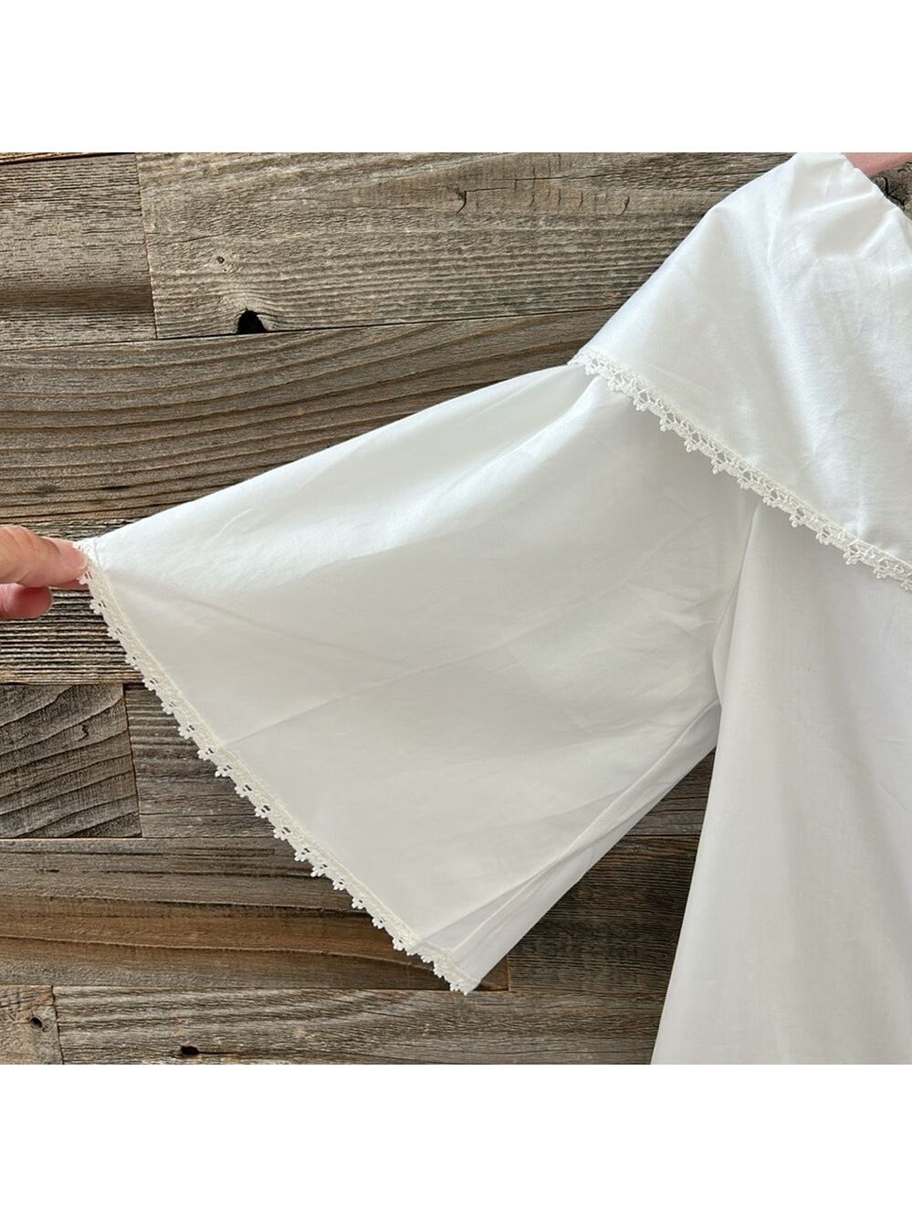 Harshman Amoret Peplum Blouse in White Size XS 100% Cotton NWT - Picture 3 of 11